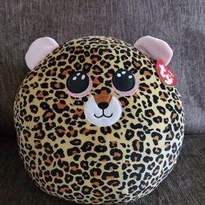 NWT Squish a Boo TY Livvie the Leopard